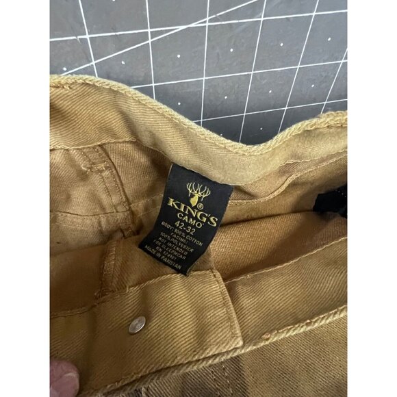 King's Camo Men's Field Hunting Pants - Khaki 42x32 (KBZ402-KHK-T) New - Picture 4 of 7